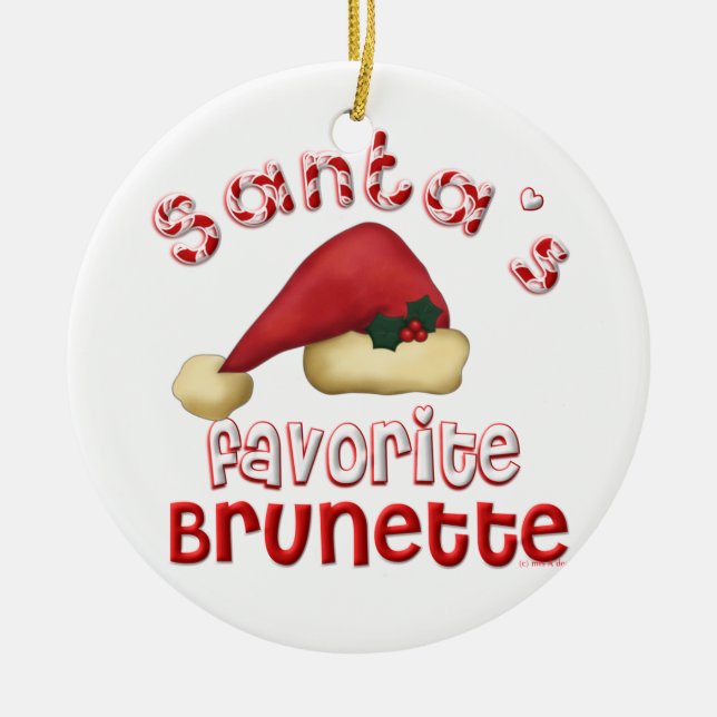 Ornement préféré de la brune de Père Noël (Devant)