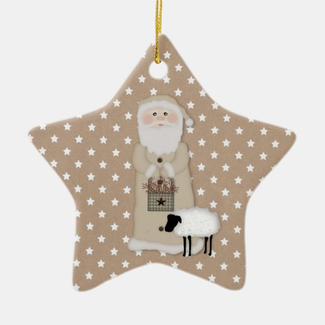 Ornement primitif Père Noël (Devant)