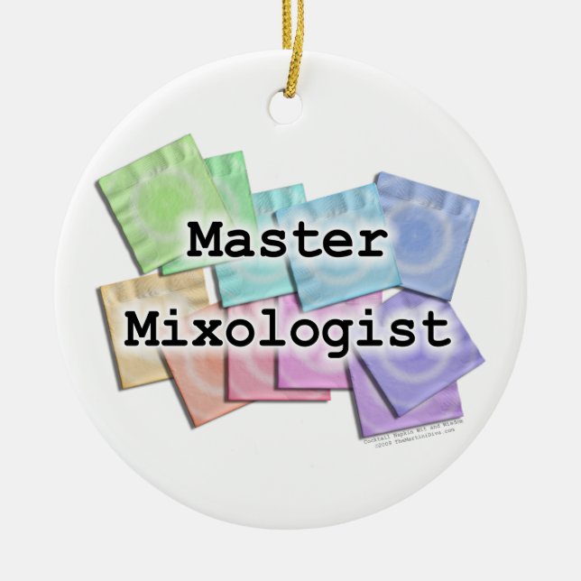 Ornement PRINCIPAL de MIXOLOGIST pour des barmans (Devant)