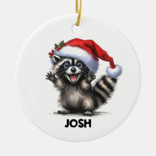 Ornement raccoon amusant