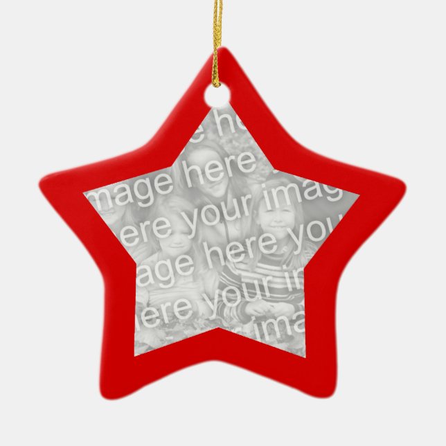 Ornement Red Frame Star (Devant)