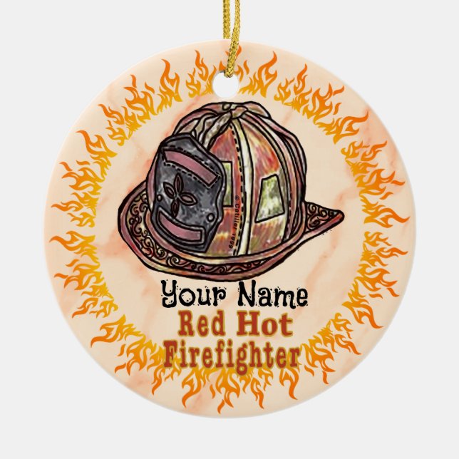 Ornement Red Hot Firefighter (Devant)