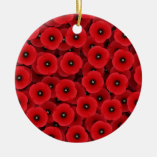 Ornement Red Poppies