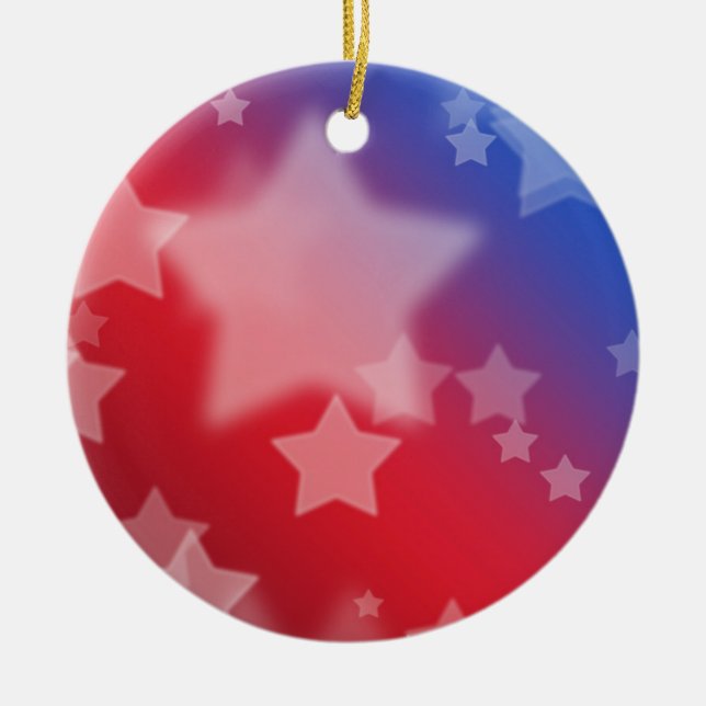 Ornement Red White et Blue Stars (Devant)