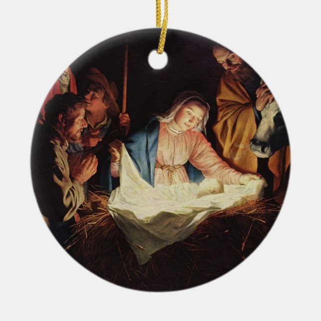 Ornement religieux de peinture de scène de (Devant)