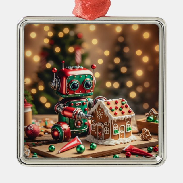 Ornement robot de Noël (Devant)