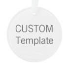 Ornement ROND acrylique fait sur commande d'arbre