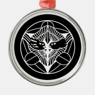 ORNEMENT ROND ARGENTÉ 上