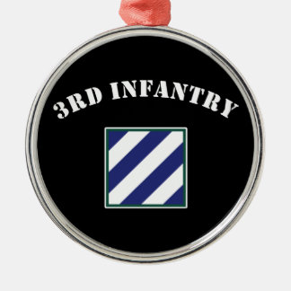 Ornement Rond Argenté 3ème Division d'infanterie