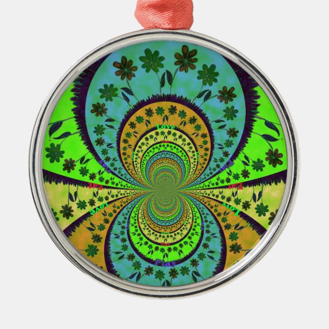 Ornement Rond Argenté Africain traditionnel Hakuna Matata Couleurs.png (Devant)