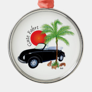 Ornement Rond Argenté Bon voyage