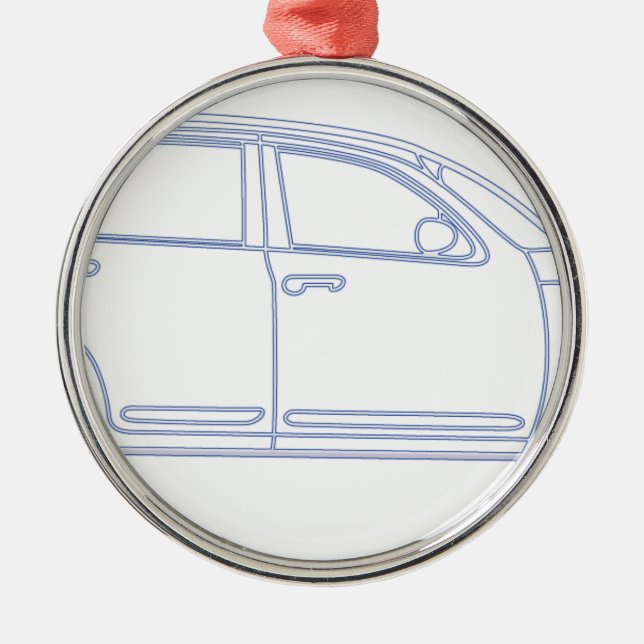 Ornement Rond Argenté Chrysler PT Cruiser (Devant)
