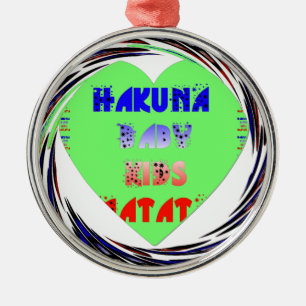 Ornement Rond Argenté Créez vos propres coeurs lumineux conception bébé 