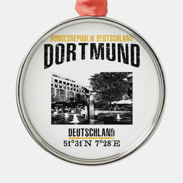 Ornement Rond Argenté Dortmund (Devant)