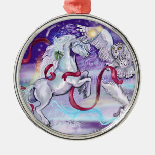 Ornement Rond Argenté Ensemble nous sommes un ~ornement de Noël