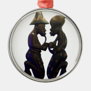 Ornement Rond Argenté Hakuna Matata S'amuser Old School est le meilleur