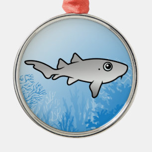 Ornement Rond Argenté Infirmière requin