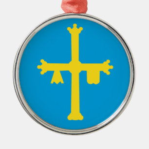 Ornement Rond Argenté Les Asturies