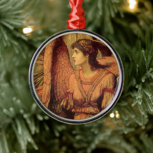 Ornement Rond Argenté Les remparts de la maison de Dieu par Strudwick