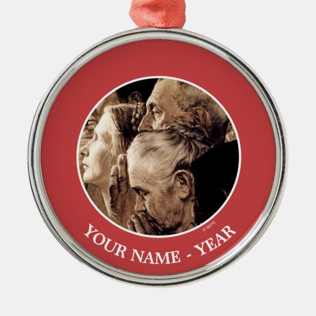 Ornement Rond Argenté Liberté de culte (Devant)