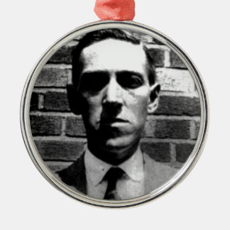 Ornement Rond Argenté Lovecraft