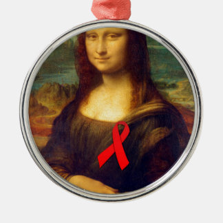 Ornement Rond Argenté Mona Lisa
