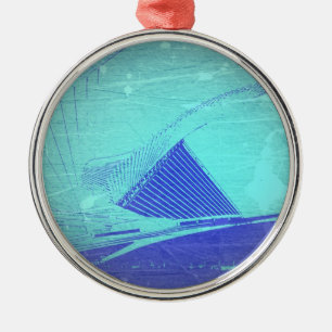 Ornement Rond Argenté Musée d'Art de Milwaukee