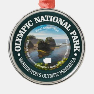 Ornement Rond Argenté Parc national olympique