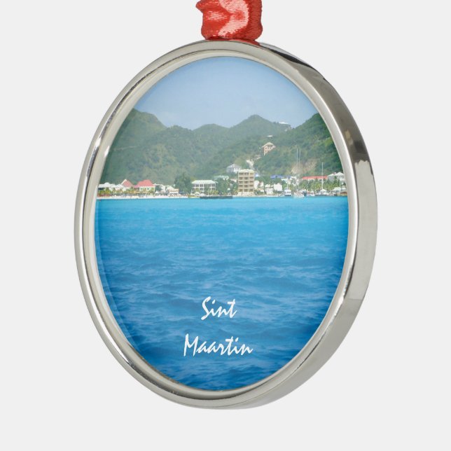 Ornement Rond Argenté Philipsburg Shoreline (Gauche)