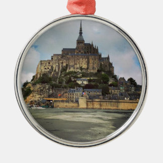 Ornement Rond Argenté Saint-Michel de Mont