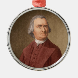Ornement Rond Argenté Samuel Adams