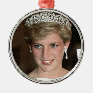 Ornement Rond Argenté Soleil ! HH Princesse de Galles