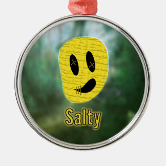 Ornement Rond Argenté Têtes vaudou ~ Marais