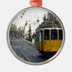 Ornement Rond Argenté Tram 28, Lisbon, Portugal