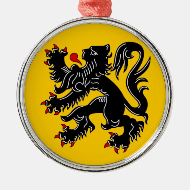 Ornement Rond Argenté Vlaanderen (Flandre) (Devant)