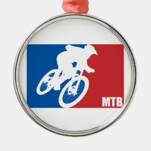 Ornement Rond Argenté VTT étoile