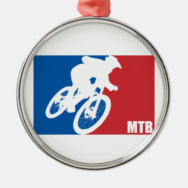 Ornement Rond Argenté VTT étoile (Devant)