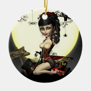 Ornement rond d'art gothique de Steampunk Lolita