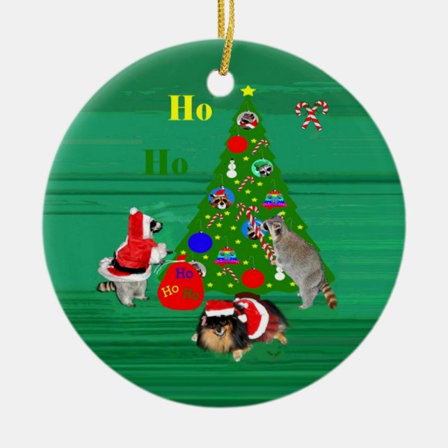 Ornement rond de Noël (Devant)
