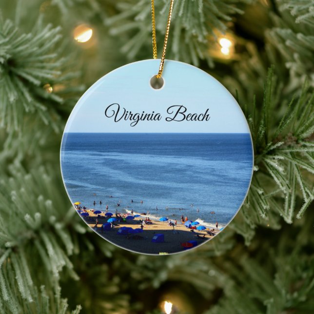 Ornement rond de Virginia Beach (Arbre)
