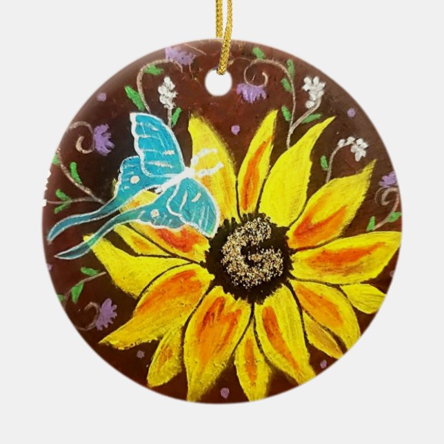 Ornement rond en céramique (Devant)