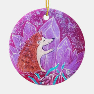 Ornement rond en céramique