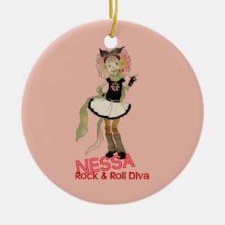 Ornement Rond En Céramique 4 petits monstres - Nessa