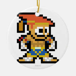 Ornement Rond En Céramique Adon à 8 bits