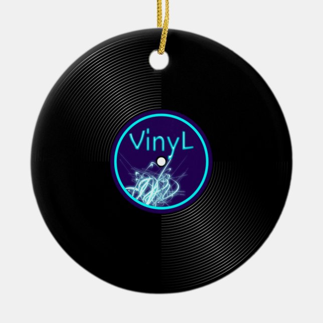 Ornement Rond En Céramique Album 33 de LP de disque vinyle (Devant)