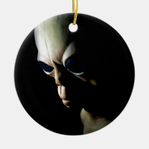 Ornement Rond En Céramique Alien