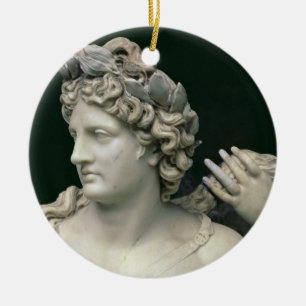 Ornement Rond En Céramique Apollo a tendu par les nymphes, représentation de
