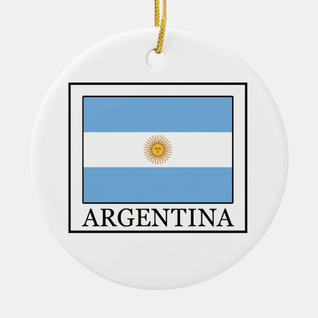 Ornement Rond En Céramique Argentine (Devant)