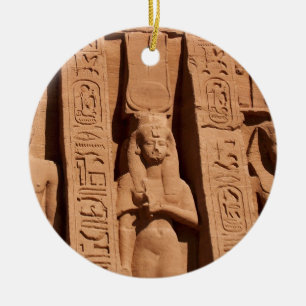 Ornement Rond En Céramique Art égyptien antique : Hiéroglyphes Ornament