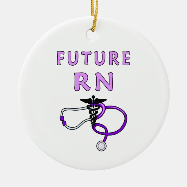 Ornement Rond En Céramique Avenir RN (Devant)